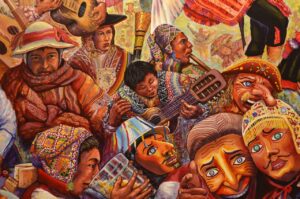 A painting from Cusco Peru
