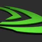 NVIDIA logo PC game green abstract 3D