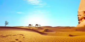 egypt sahara desert dry camels temple to discover