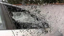 car accident broken glass splatter glass broken