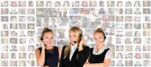 call center headset woman human personal service