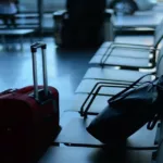 airport travel traveller business suitcase