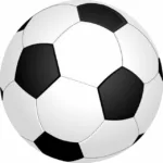 football ball sports soccer round black and white