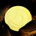 doge coin in gloved hand