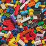 multicolored lego bricks