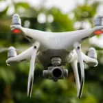 drone camera trees light air fly