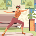 Girl Virtual Reality Headset Exercise Vr Headset