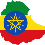 ethiopia flag map geography outline africa