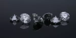 Beautiful diamonds in macro