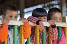 Schoolchildren Burmese School Burma Myanmar