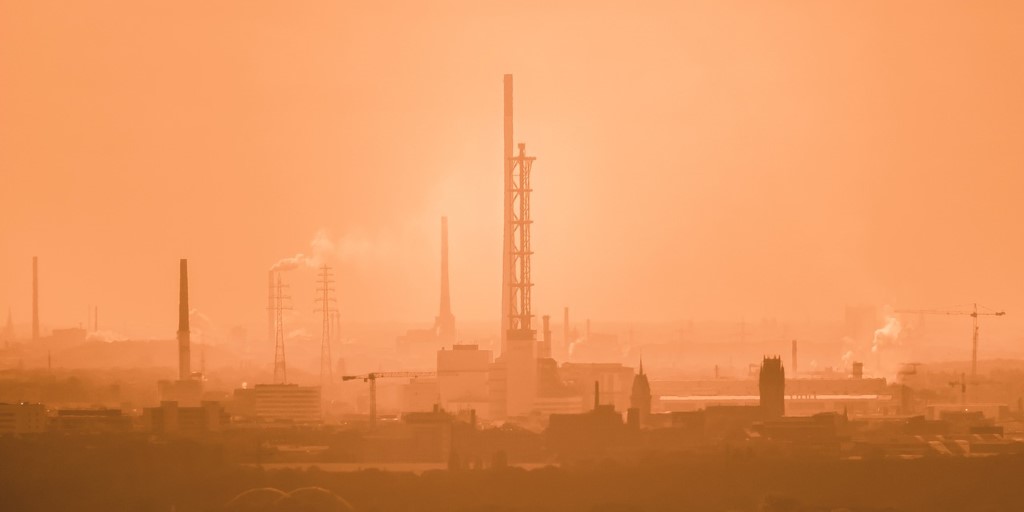 Chimney Smoke Industry Environmental Pollution
