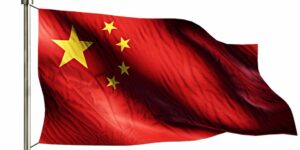 china-national-flag-isolated-3d-white-background