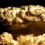 Clouds Explosion Bomb Sepia Atom Cloud