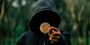 Bitcoin Coin Hoodie Mysterious Man Money