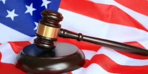 Gavel Usa Flag Justice Judge Courtroom Lawsuit