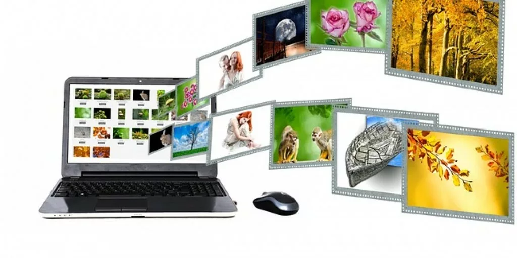 Internet Content Portal Search Laptop Concept