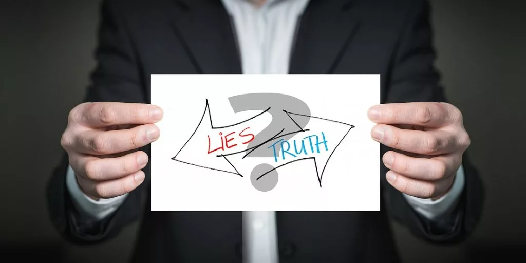 Truth Lie Business Presentation Note Show Keep