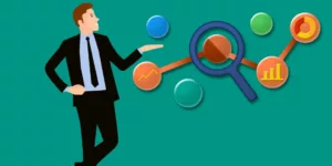 Business Man Analytics Seo Search Engine