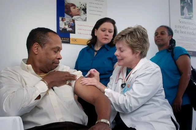 patient healthcare practitioner virus vaccine