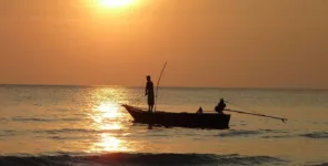 Fishing, Sea, Sunset