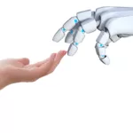 connection human hand robot