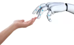 connection human hand robot