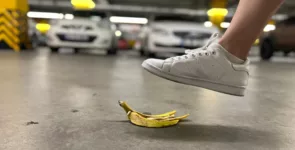 Person Stepping on Banana